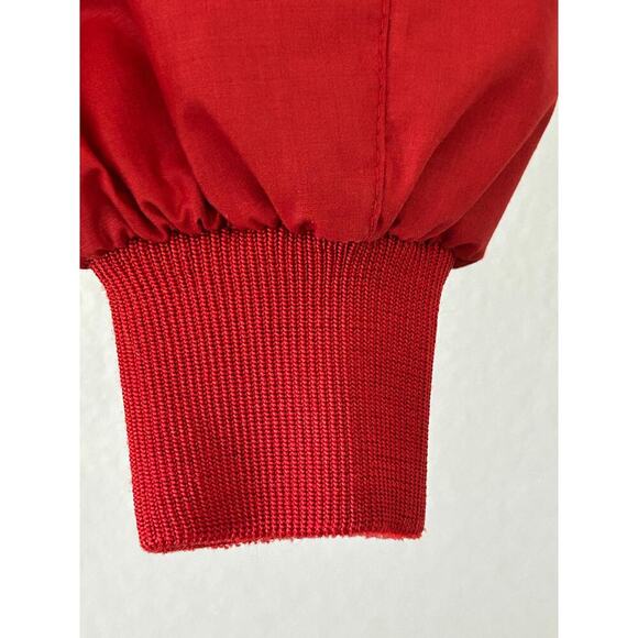 Members only VTG men’s red windbreaker bomber racer full zip jacket size 40 - Picture 4 of 14